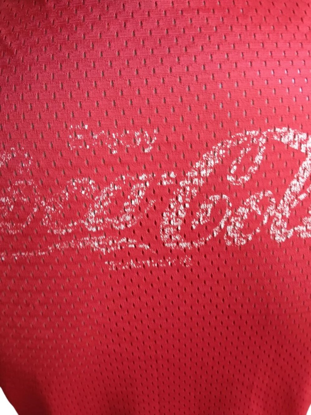 Coca-Cola Vintage Medium T-shirt Single Stitch Red Nylon mesh 2 Sided 1980s